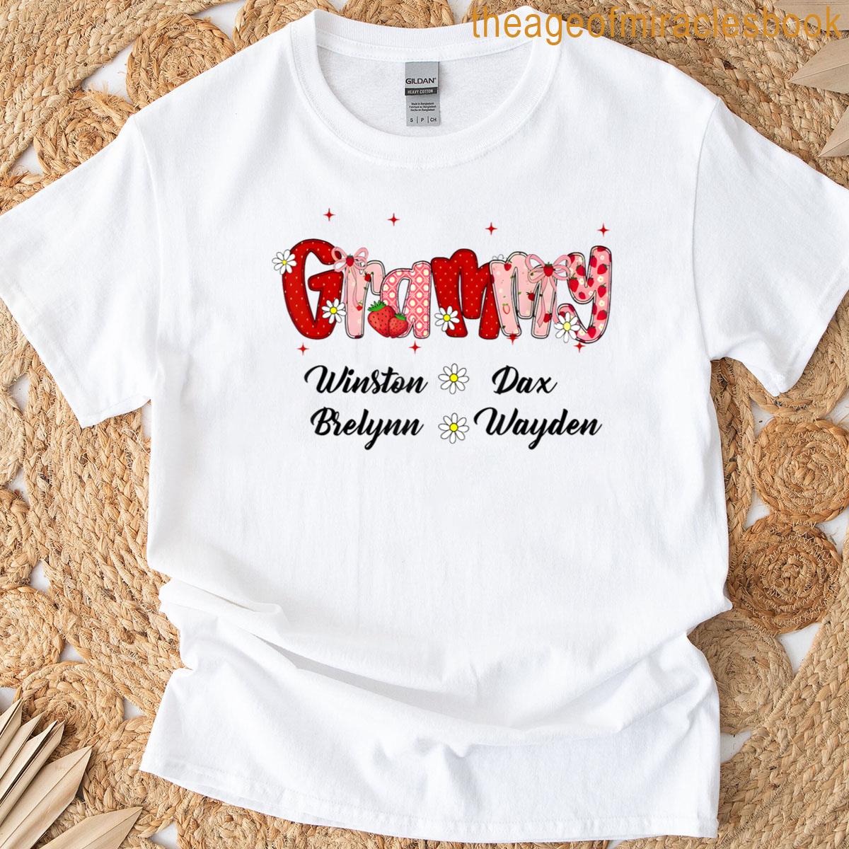 Grandma Mom Heart Mothers Day T-shirt