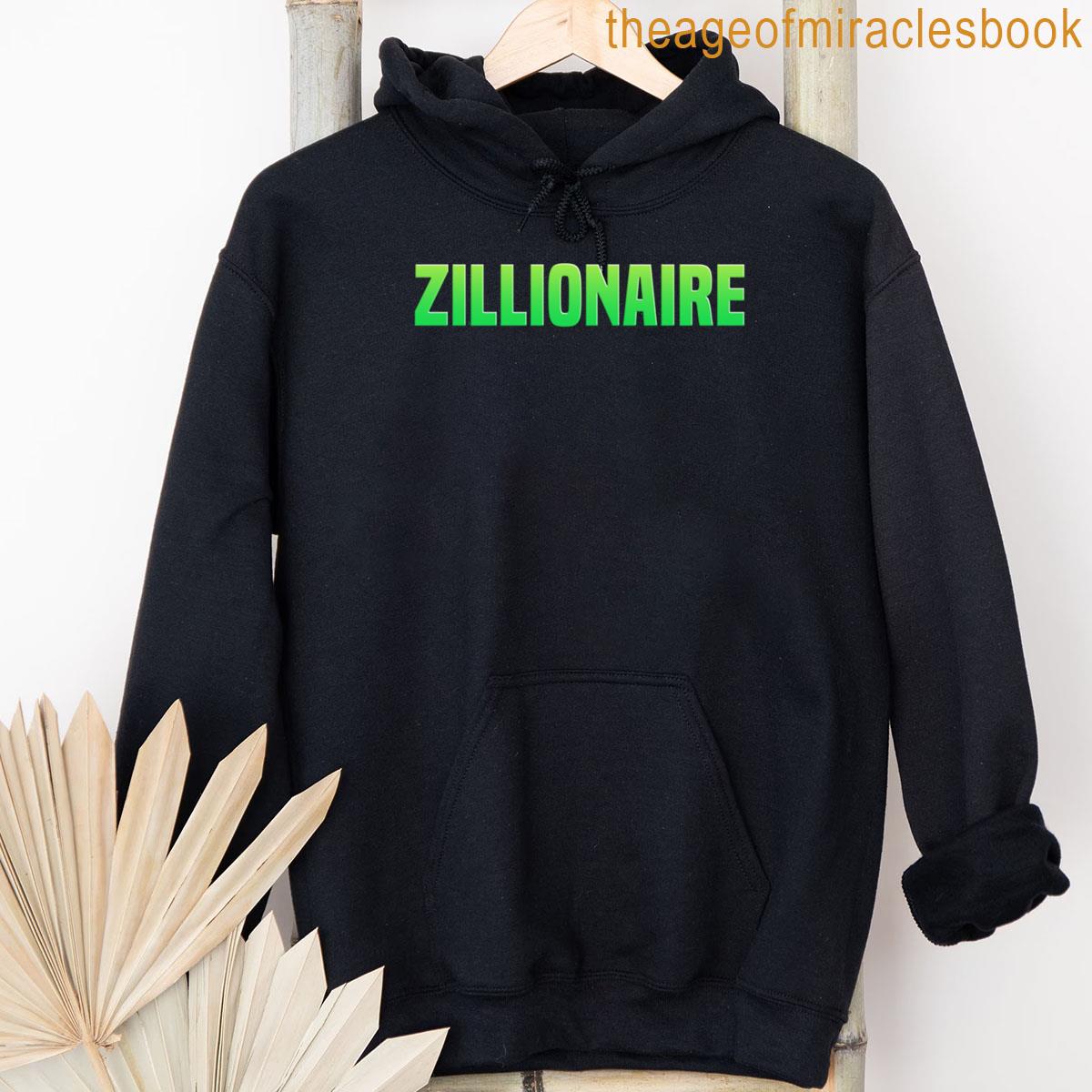 Alternative view of Zillionaire Manifesting Words In Green Oversized T-shirt