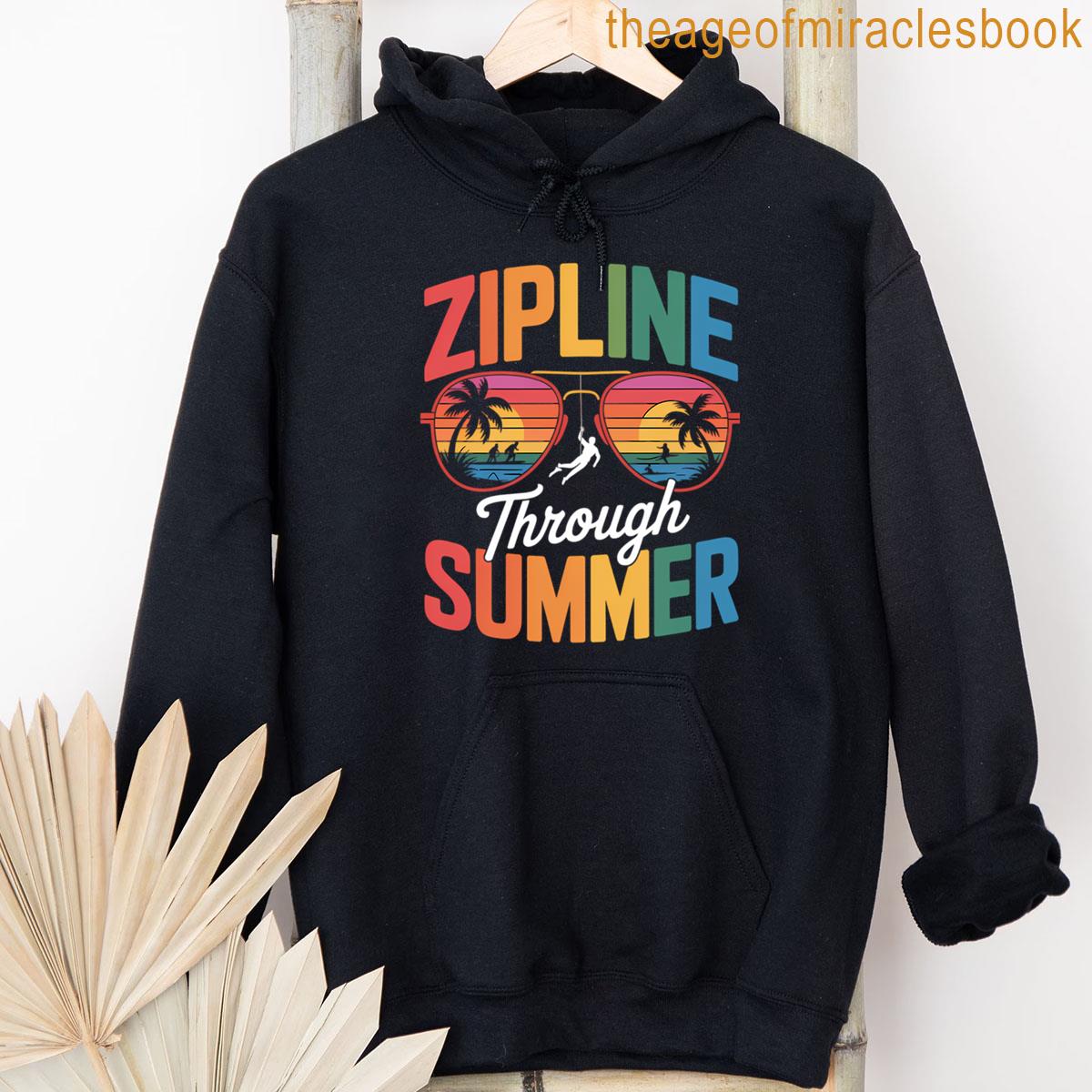 Alternative view of Zipline Player Funny Ziplining Summer Vacation T-shirt