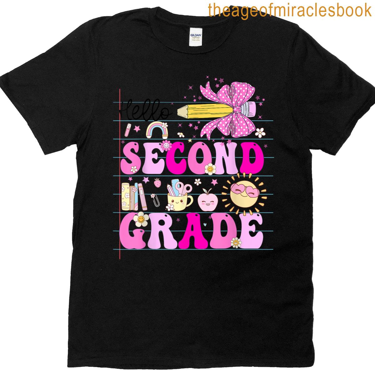 2nd Grade For Girls Second Grade Teacher Back To School T-shirt