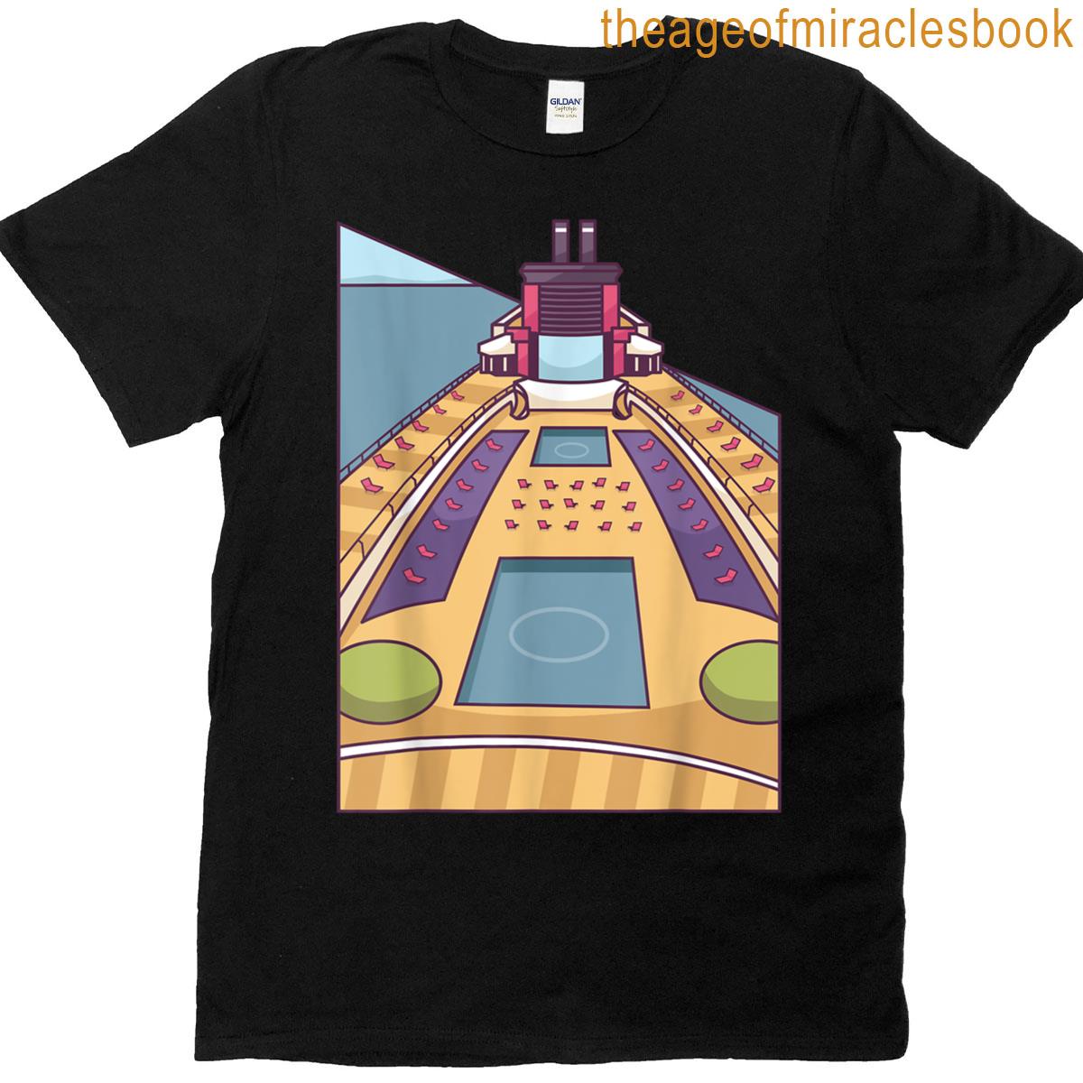 Cartoon Cruise Deck Vibes T-shirt
