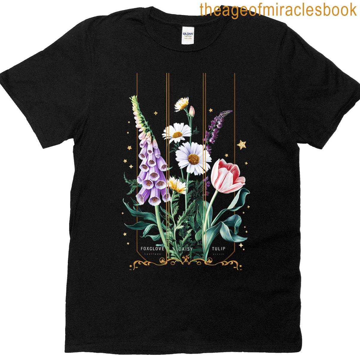 Foxglove Daisy Tulip Wildflower Garden Floral Boho Floral T