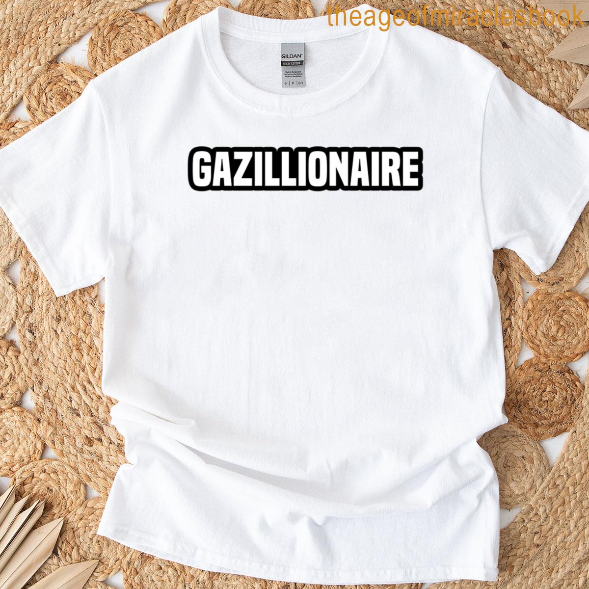 Gazillionaire Manifesting Words In Outline T-shirt