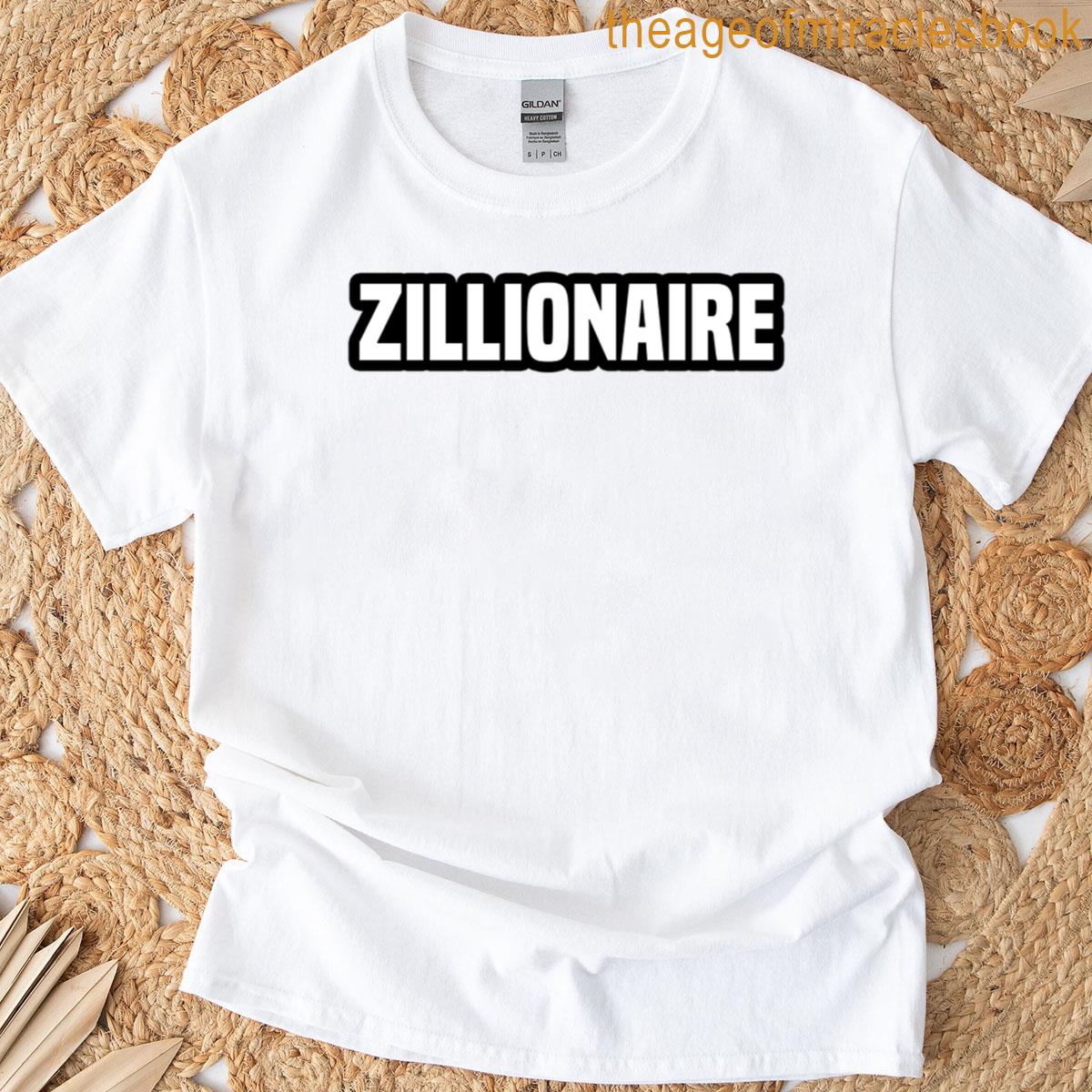 Zillionaire Manifesting Words In Outline T-shirt