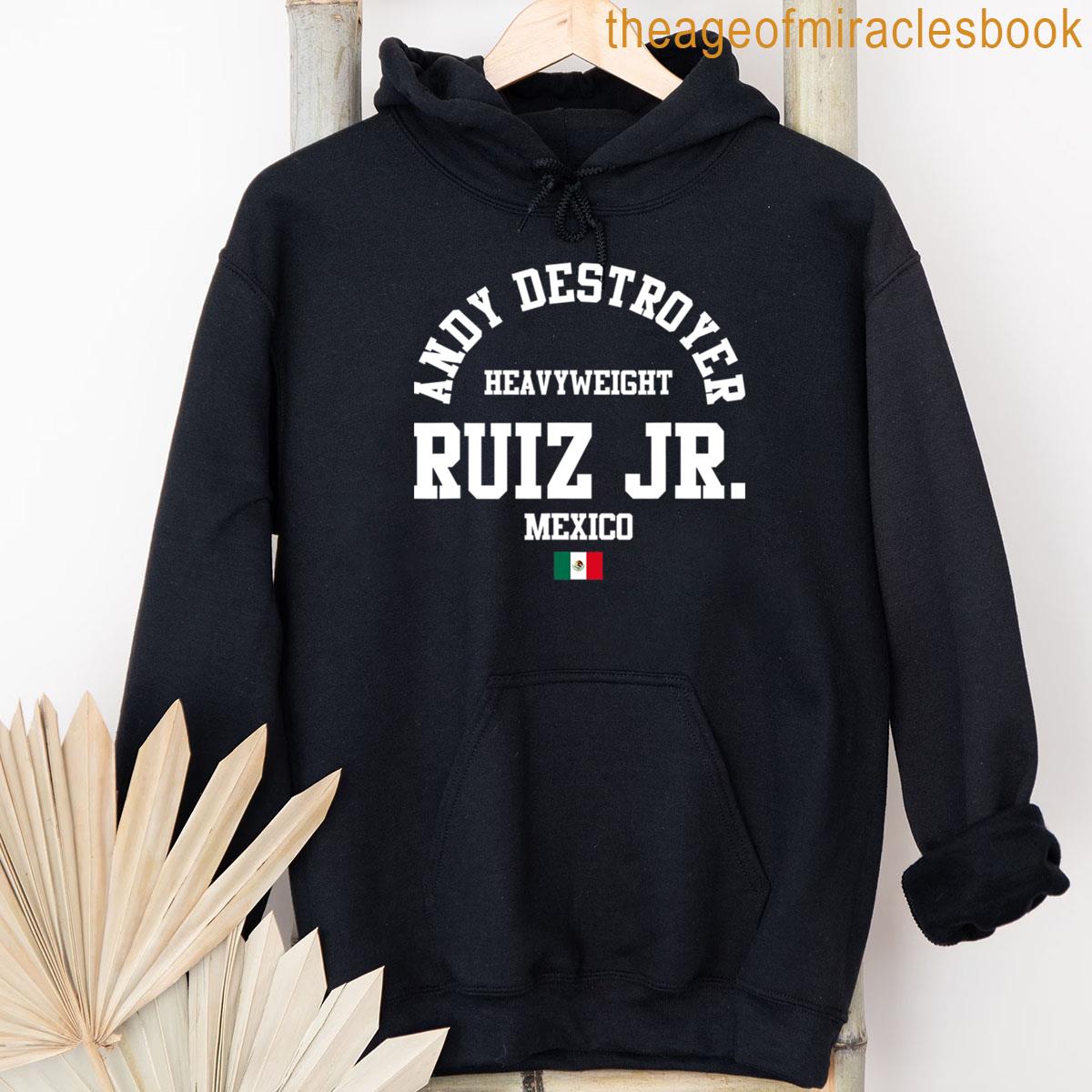 Alternative view of Andy Boxing Ruiz Jr Mexico Gym Heavyweight T-shirt