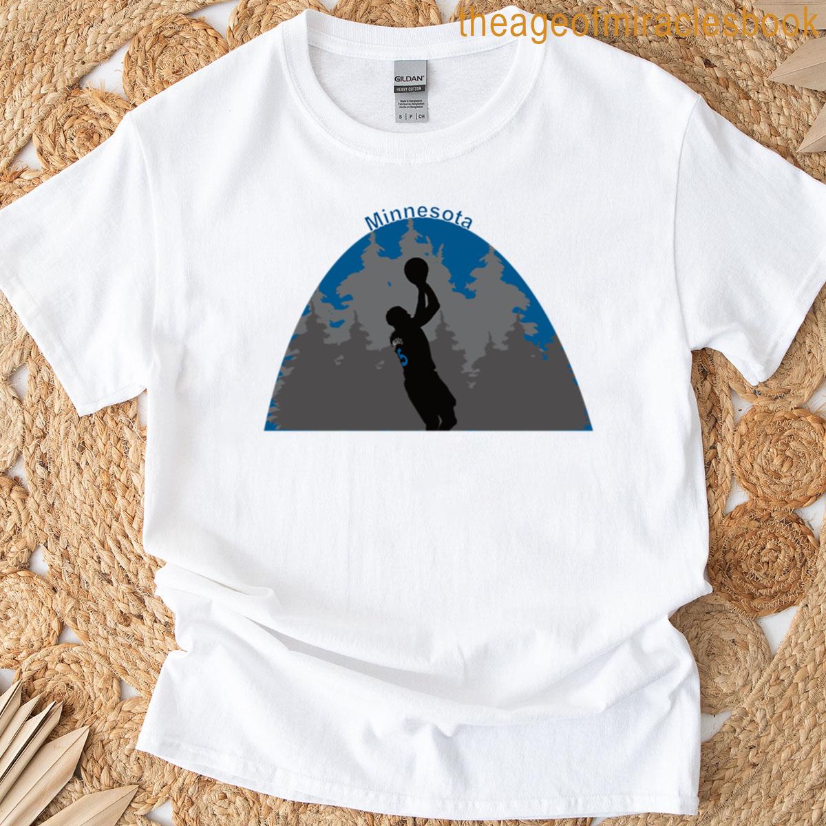 Basketball Player Anthony Edwards In Action T-shirt