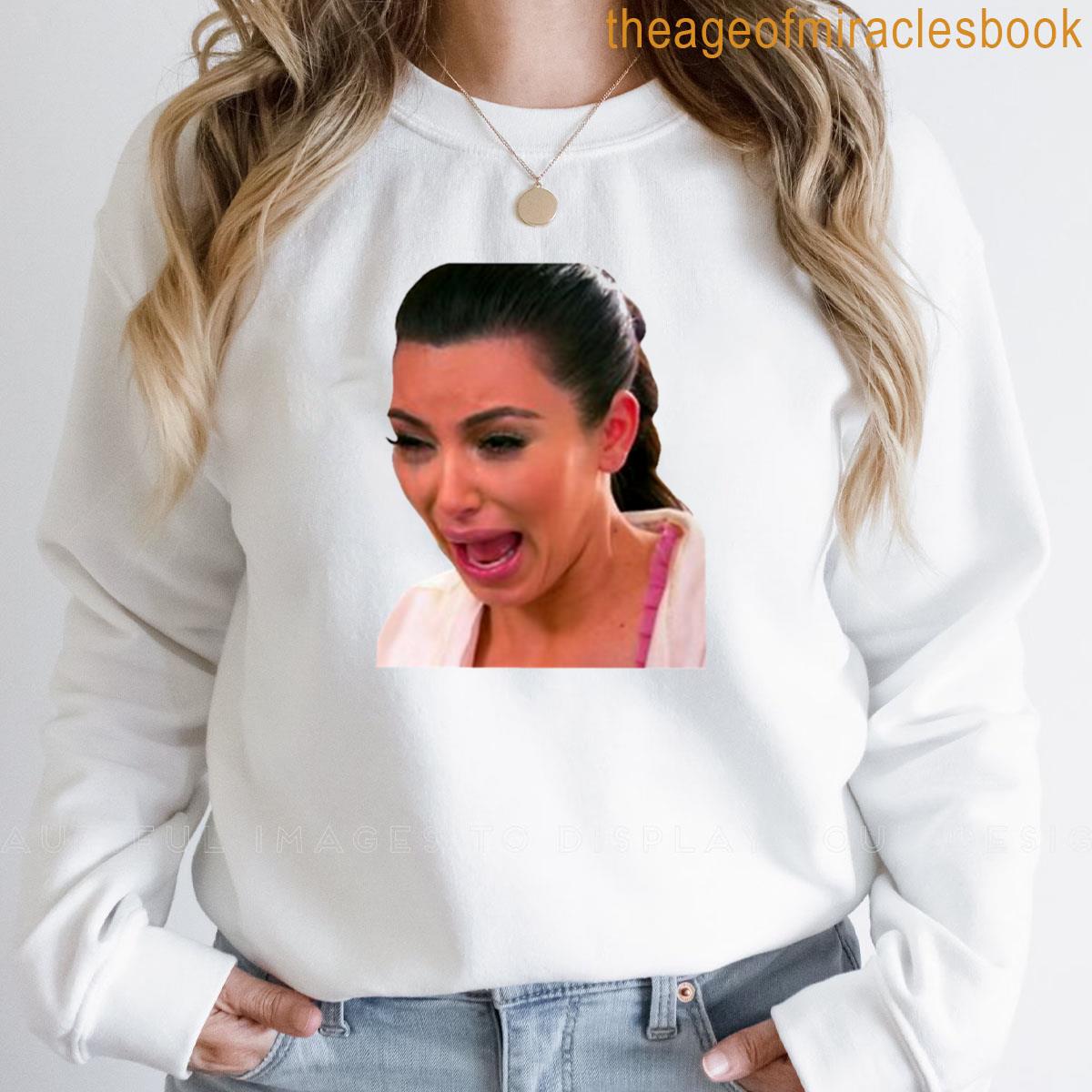 Ugly Crying Kim Meme T-shirt