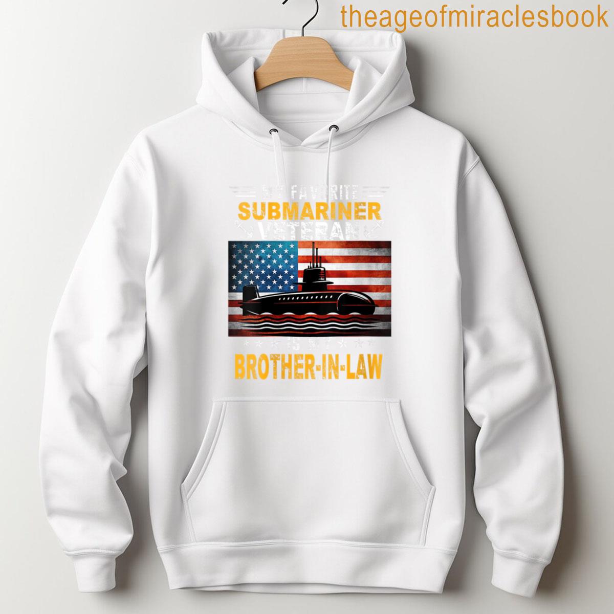 Alternative view of Womens My Submarine Veteran Is My Brother-in-law Us Flag Veterans T-shirt