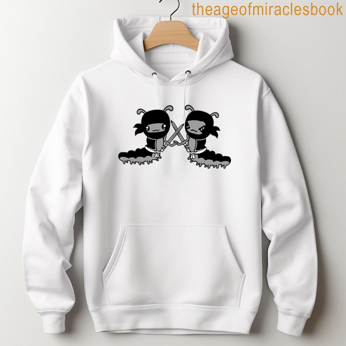 Alternative view of 2 Caterpillar Ninja Costume Cool Black Japanese Sword Fighter T-shirt