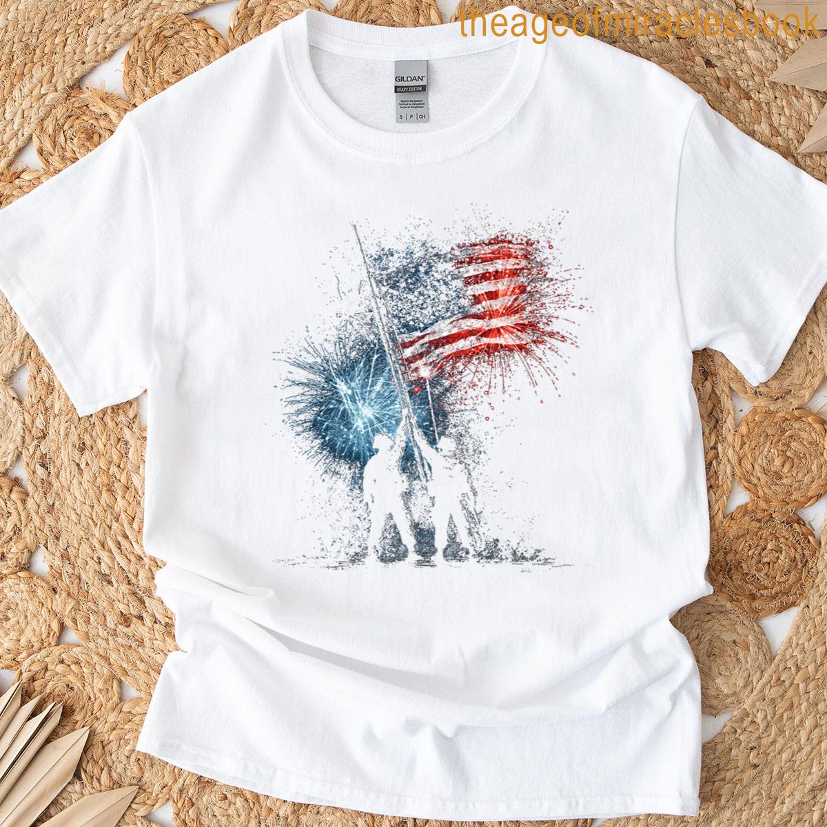1776 Patriotic American Flag Us Mens Fourth Of July Black Premium T-shirt