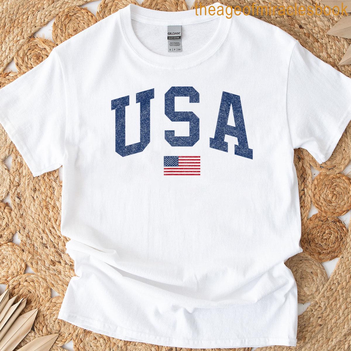 American Flag Usa United States Of America Us 4th Of July T-shirt