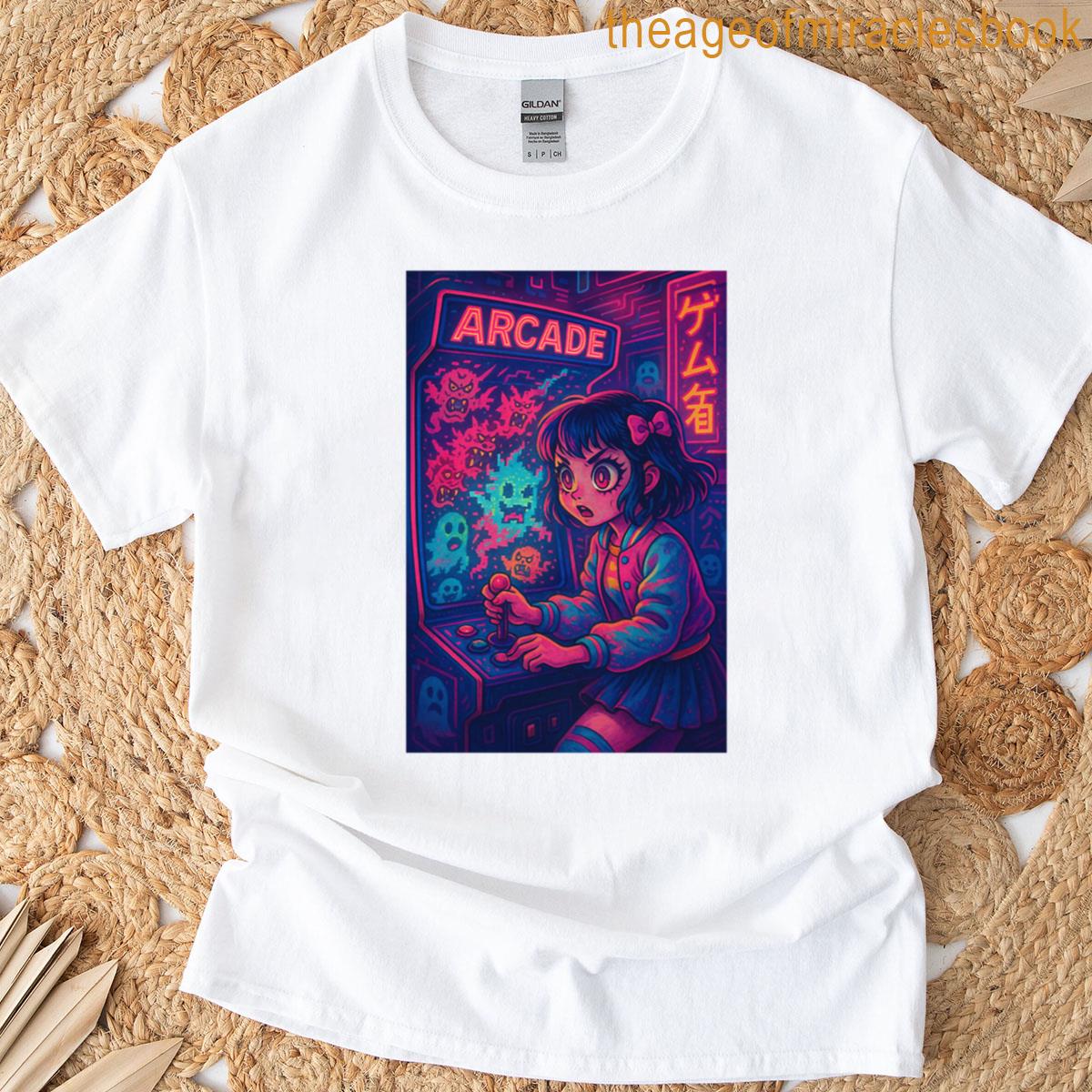 Anime Arcade Fever Pixel Yokai Showdown T-shirt