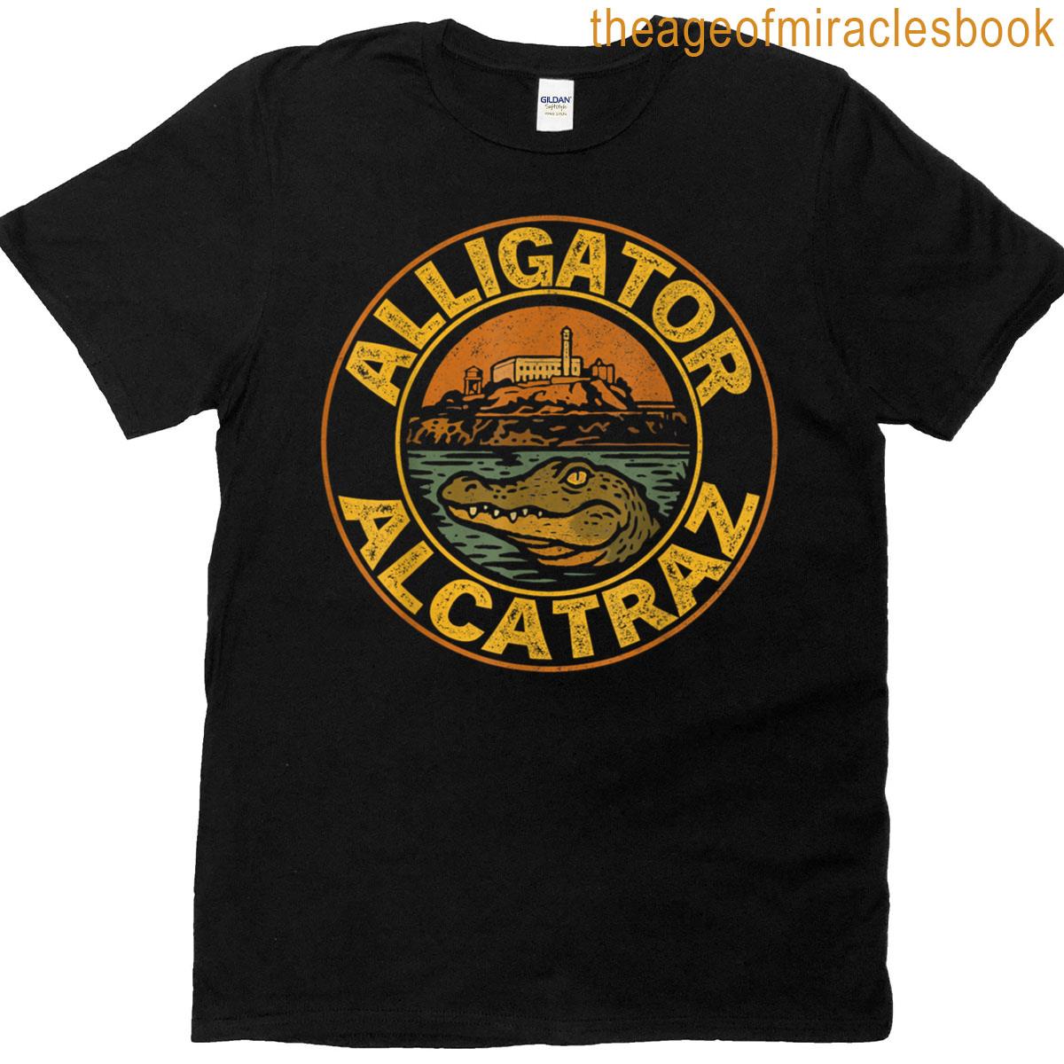 Funny Alligator Alcatraz Crocodile Men Women T-shirt
