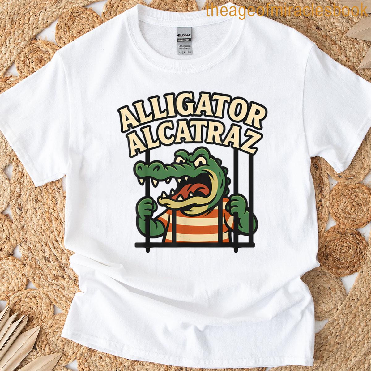 Funny Alligator Alcatraz Florida Prison T-shirt