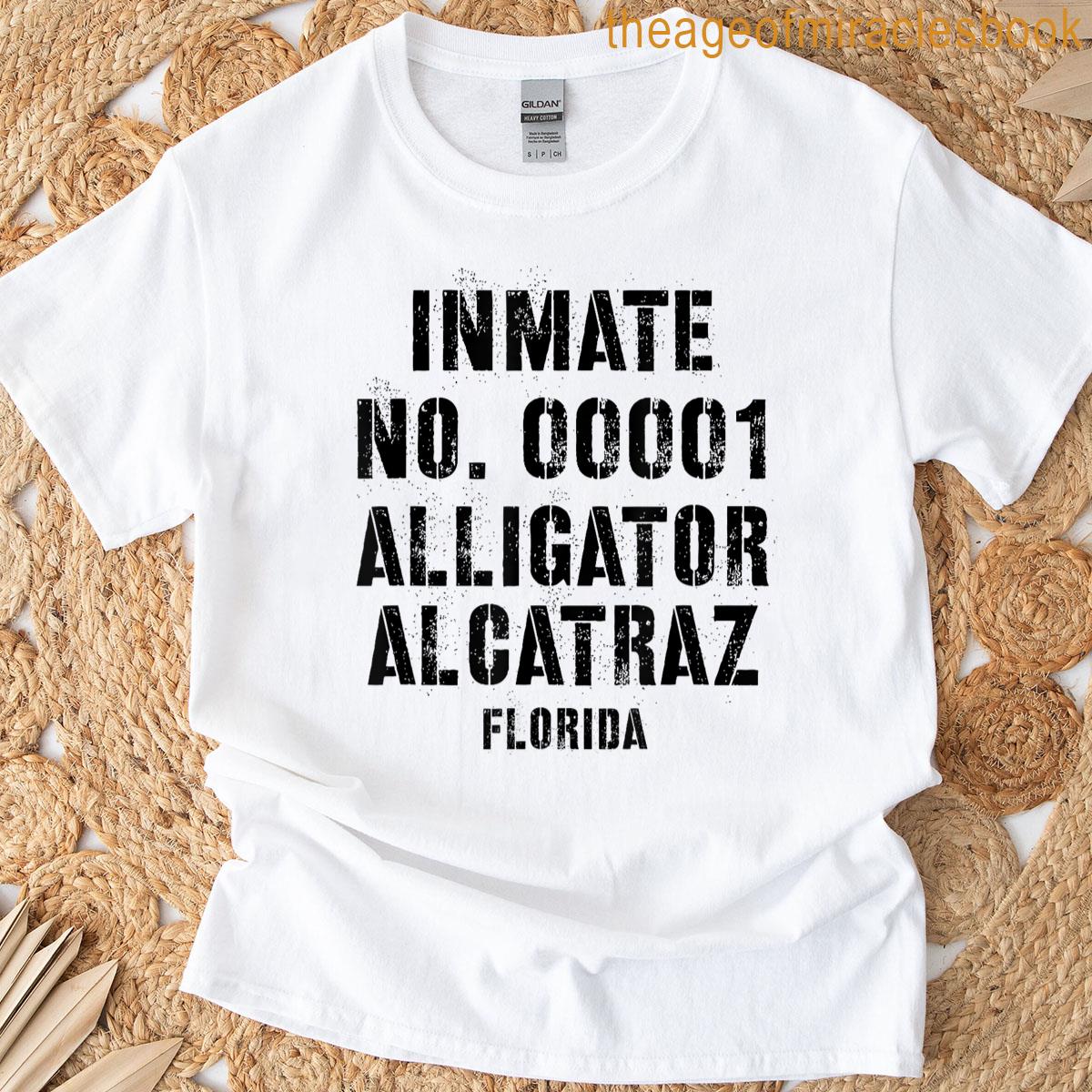 Inmate No 00001 Alligator Alcatraz Florida Everglades Swamp T-shirt