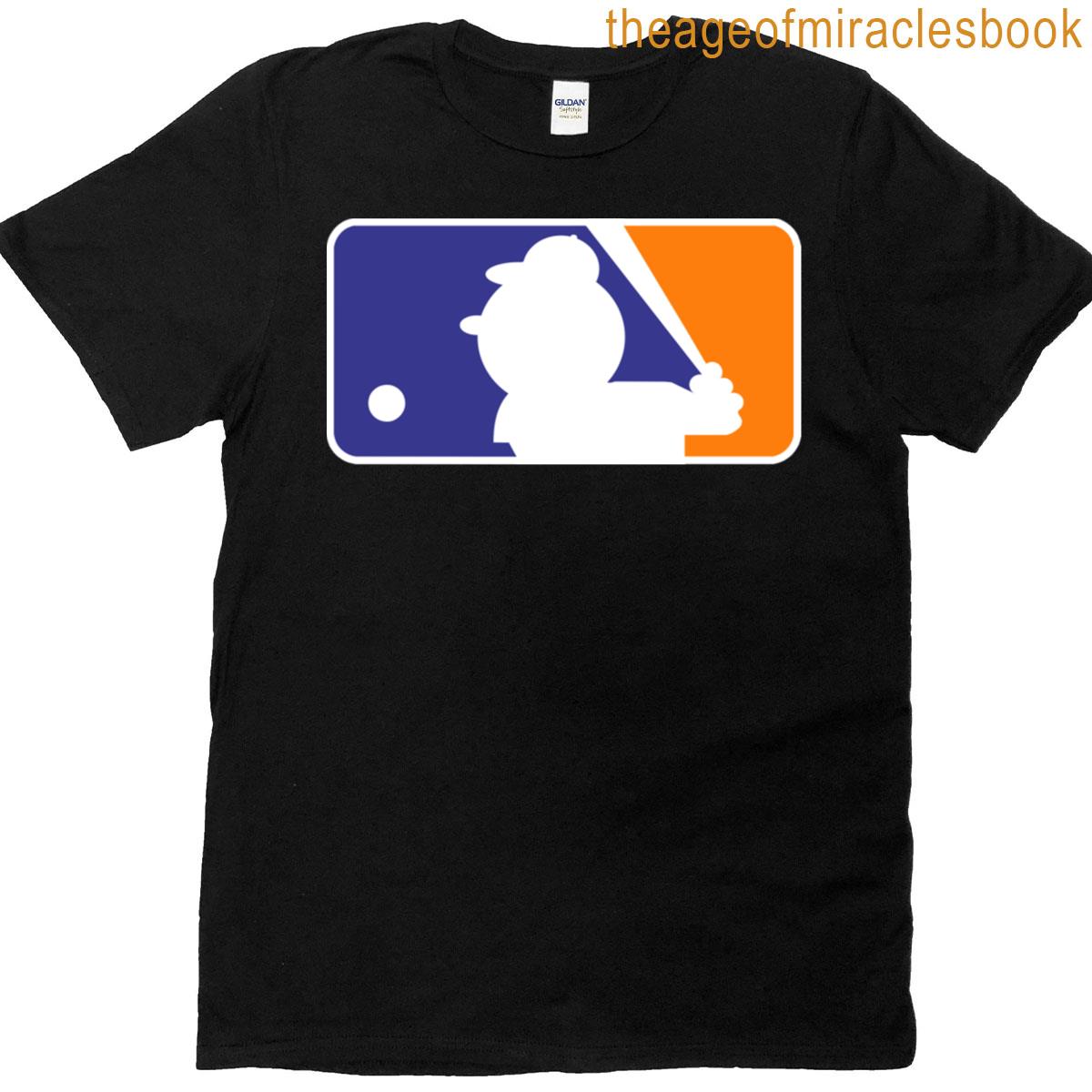 Mr Met Baseball League Logo T-shirt
