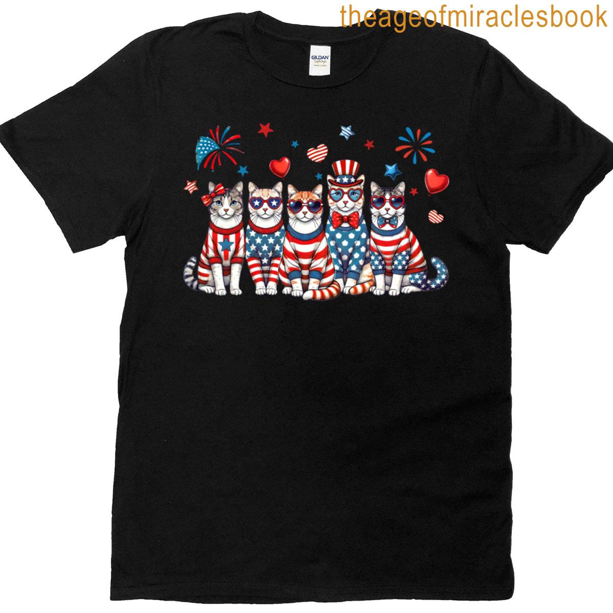 Patriotic Cats T-shirt