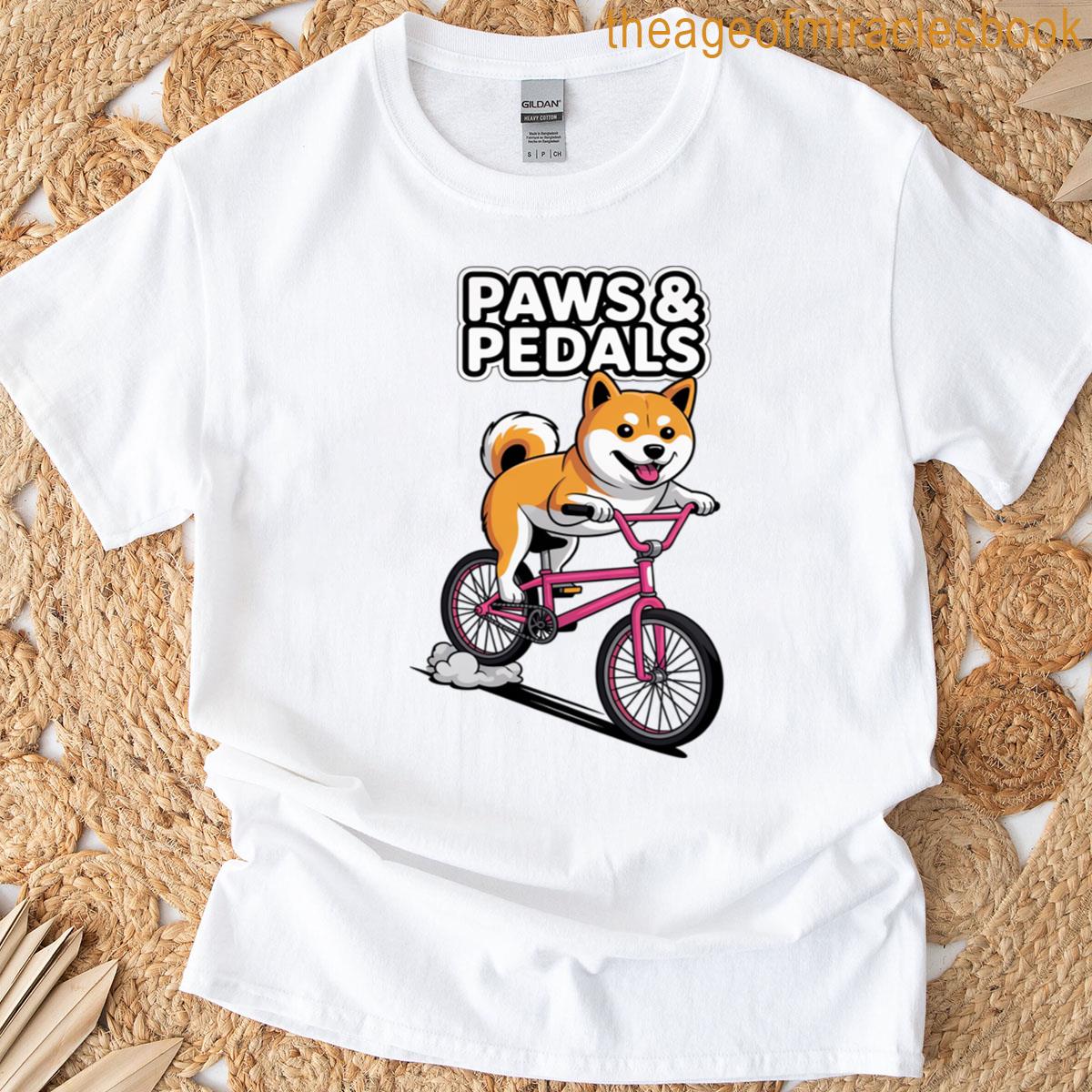 Shiba Inu Bicycles Bike Bicycle Cycling Cyclists Dog Lover T-shirt