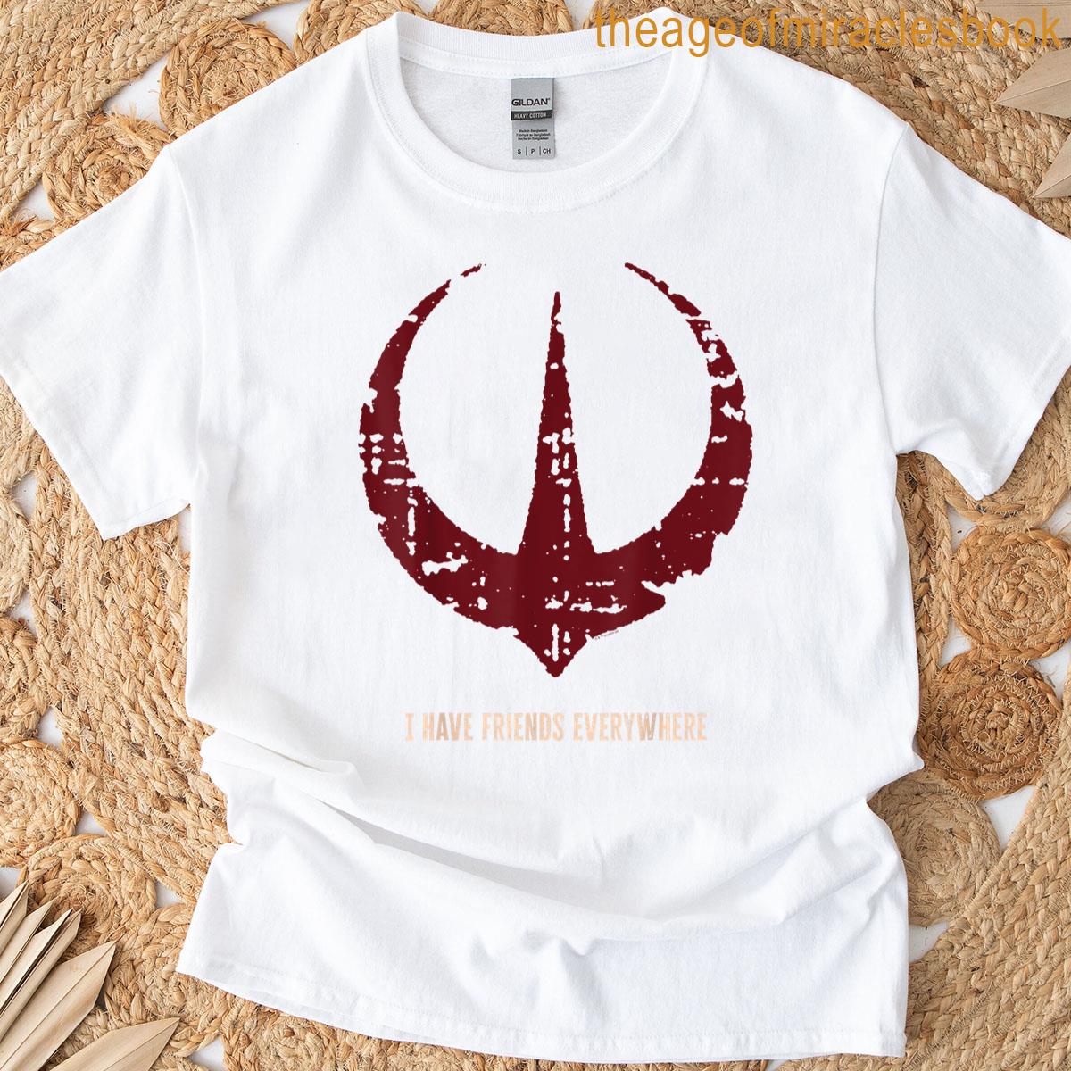 Star Wars Andor I Have Friends Everywhere Quote Rebel Logo T-shirt