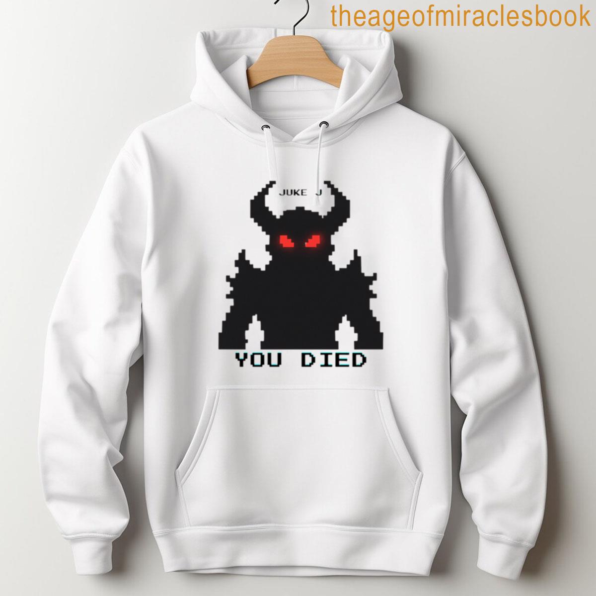 Alternative view of You Died Retro Gamer Juke J Store T-shirt