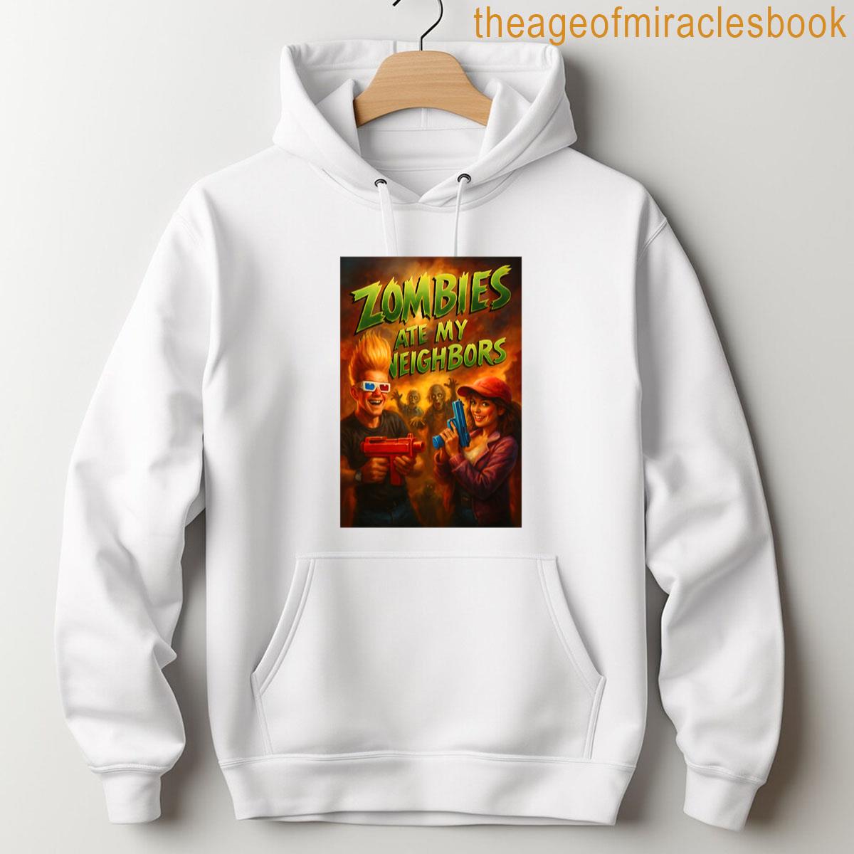 Alternative view of Zombies Ate My Neighbors Retro Game Art T-shirt