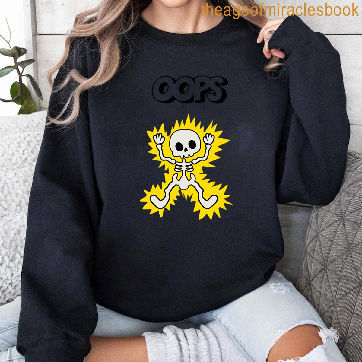 Oops Electrocuted Skeleton T-shirt
