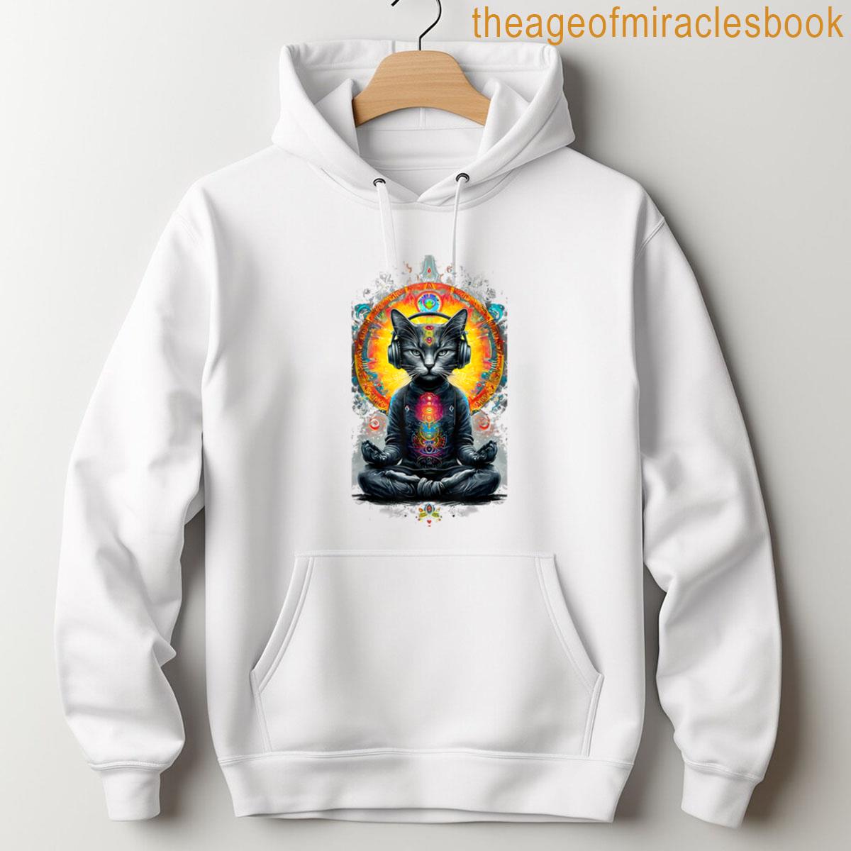 Alternative view of Zen Cat Meditating Budha T-shirt