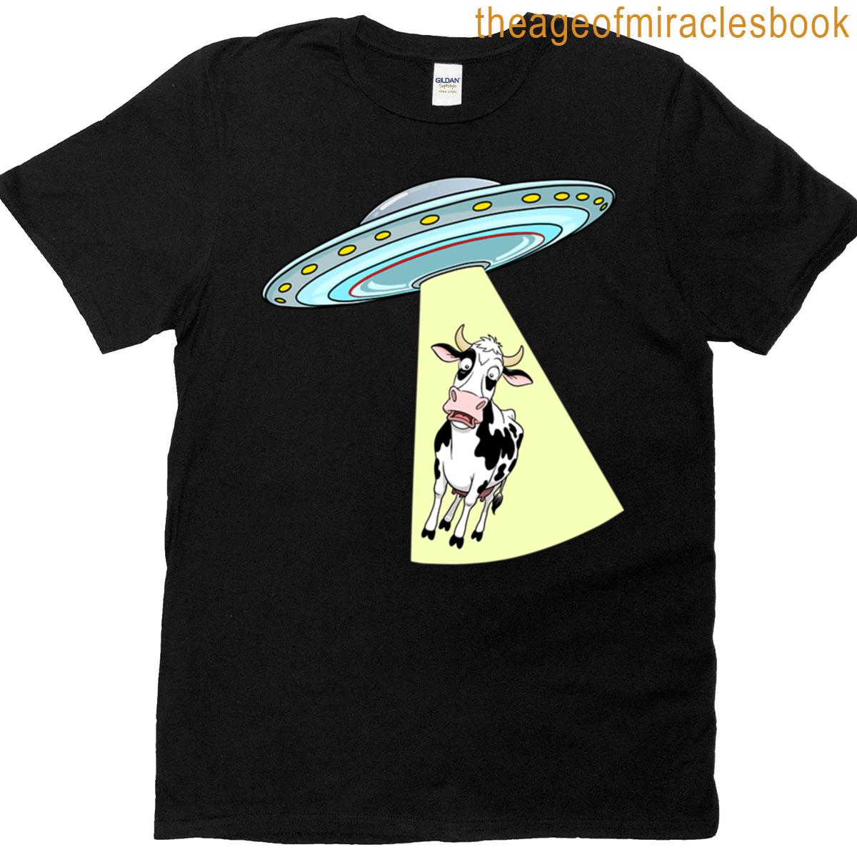 Cow Abduction By Alien Ufo T-shirt