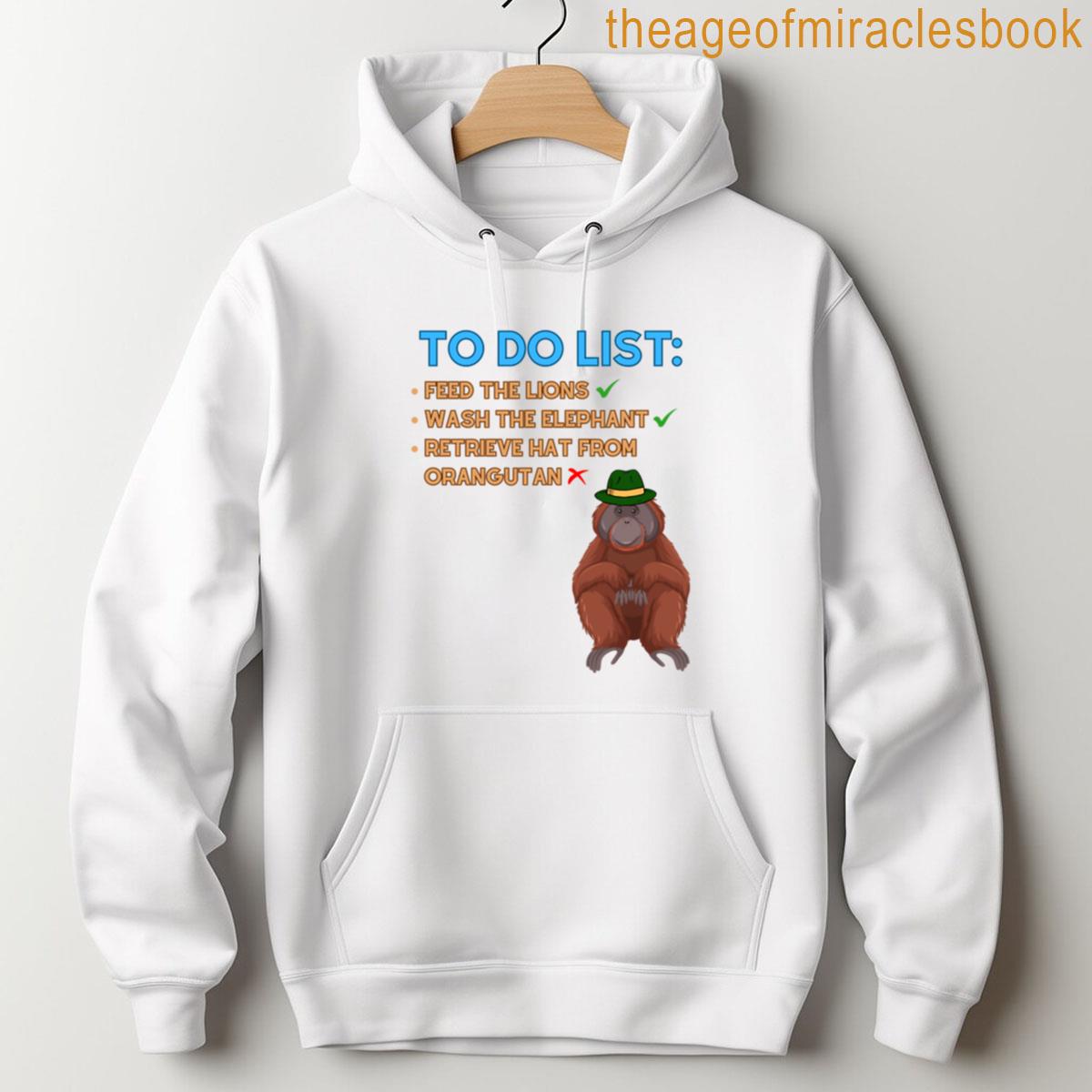 Alternative view of Zookeeper Life To Do List Funny Graphic For Animal Lovers Oversized T-shirt
