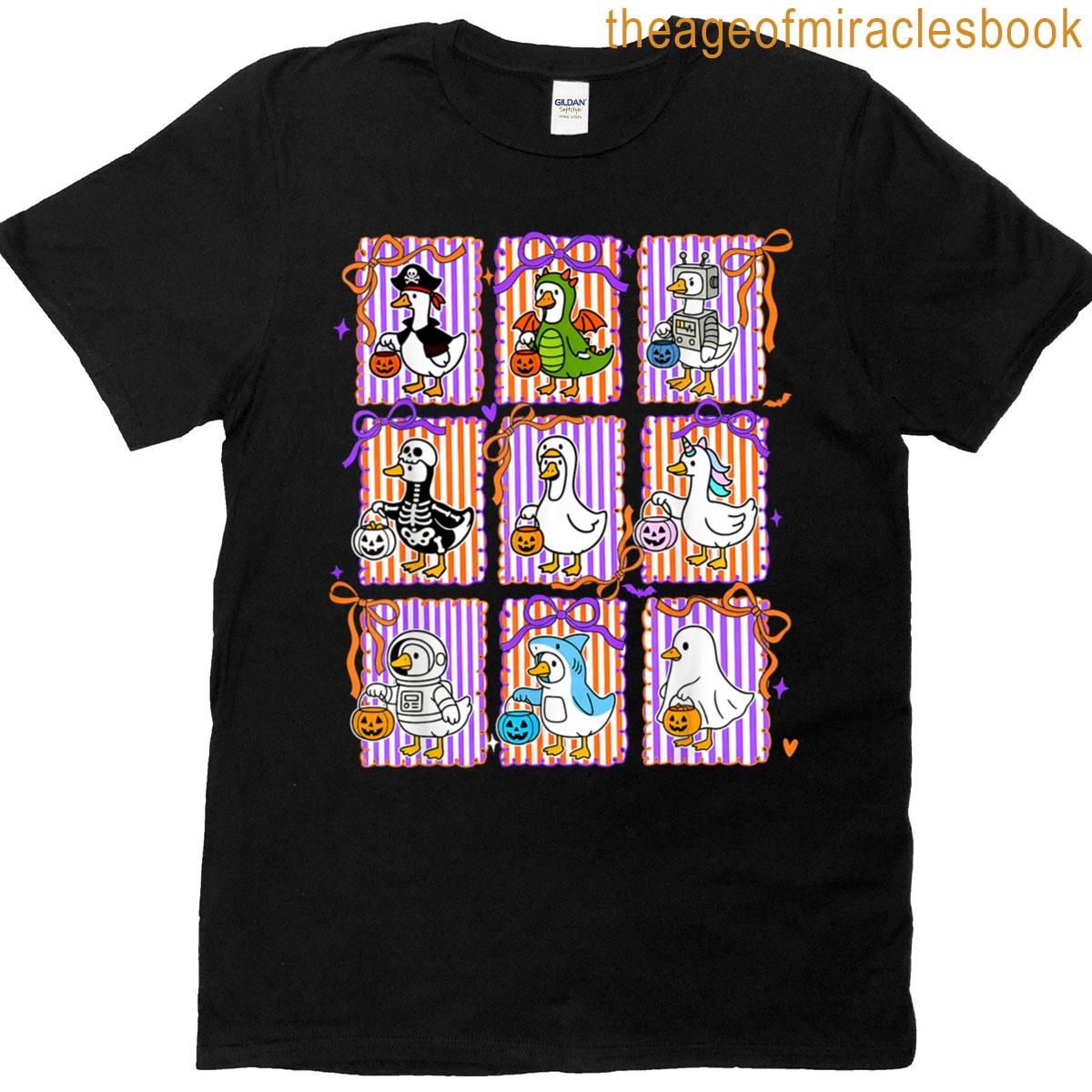 Silly Goose Retro Ghost Halloween T-shirt