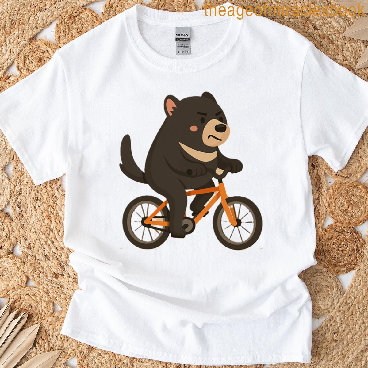 Sporty Tasmanian Devil On A Bike T-shirt