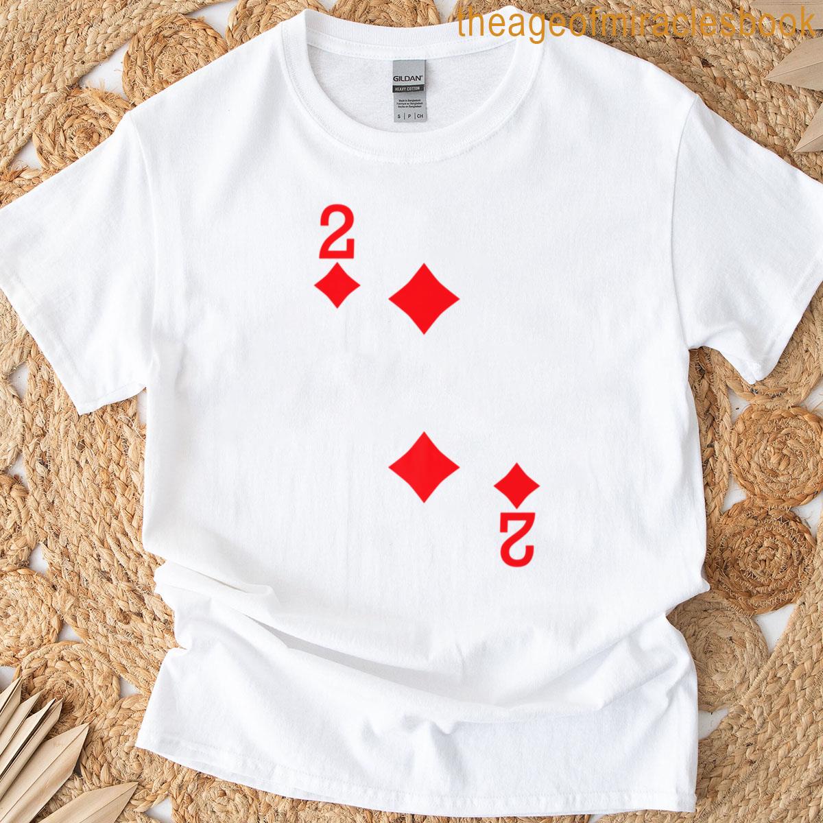 2 Of Diamonds Playing Card Halloween T-shirt