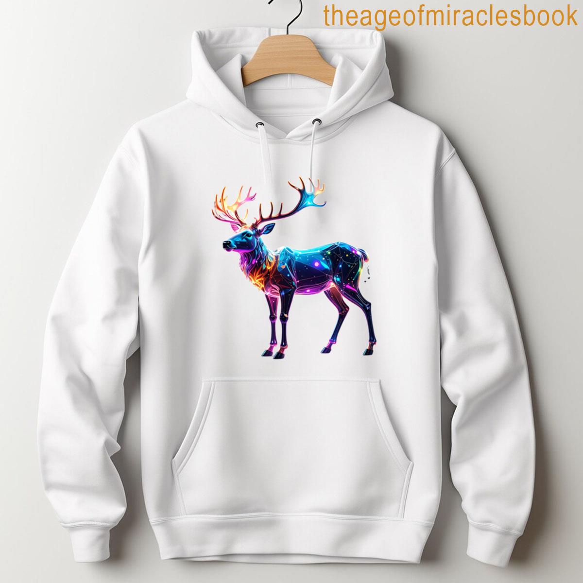 Cosmic Reindeer Dream Oversized T-shirt