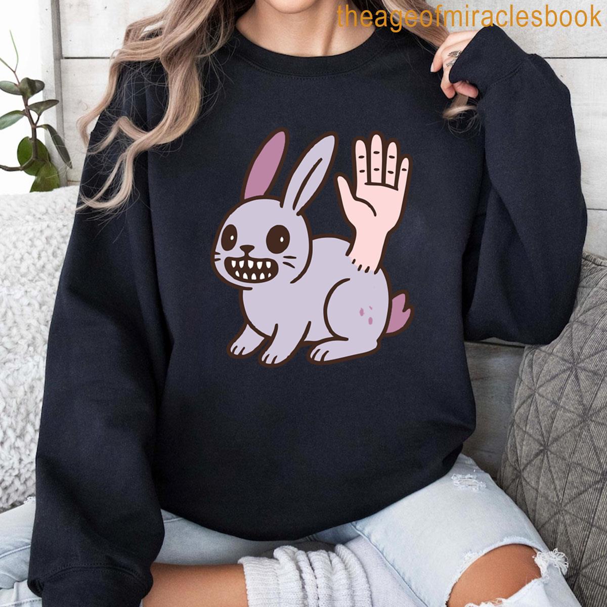 【1011 Gallery】Gallery Rabbit Graphic Sweat Shirt Gallery Rabbit Graphic Sweatshirt - Light Purple - 감도 깊은
