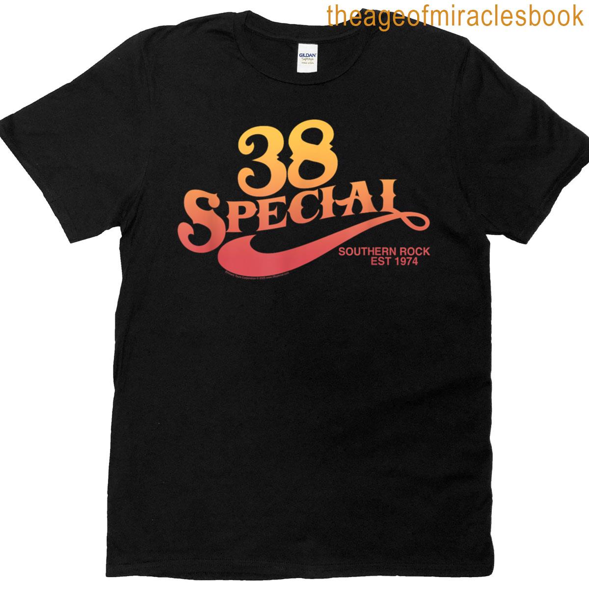 Southern Rock 1974 Vintage Gradient Color Logo T-shirt