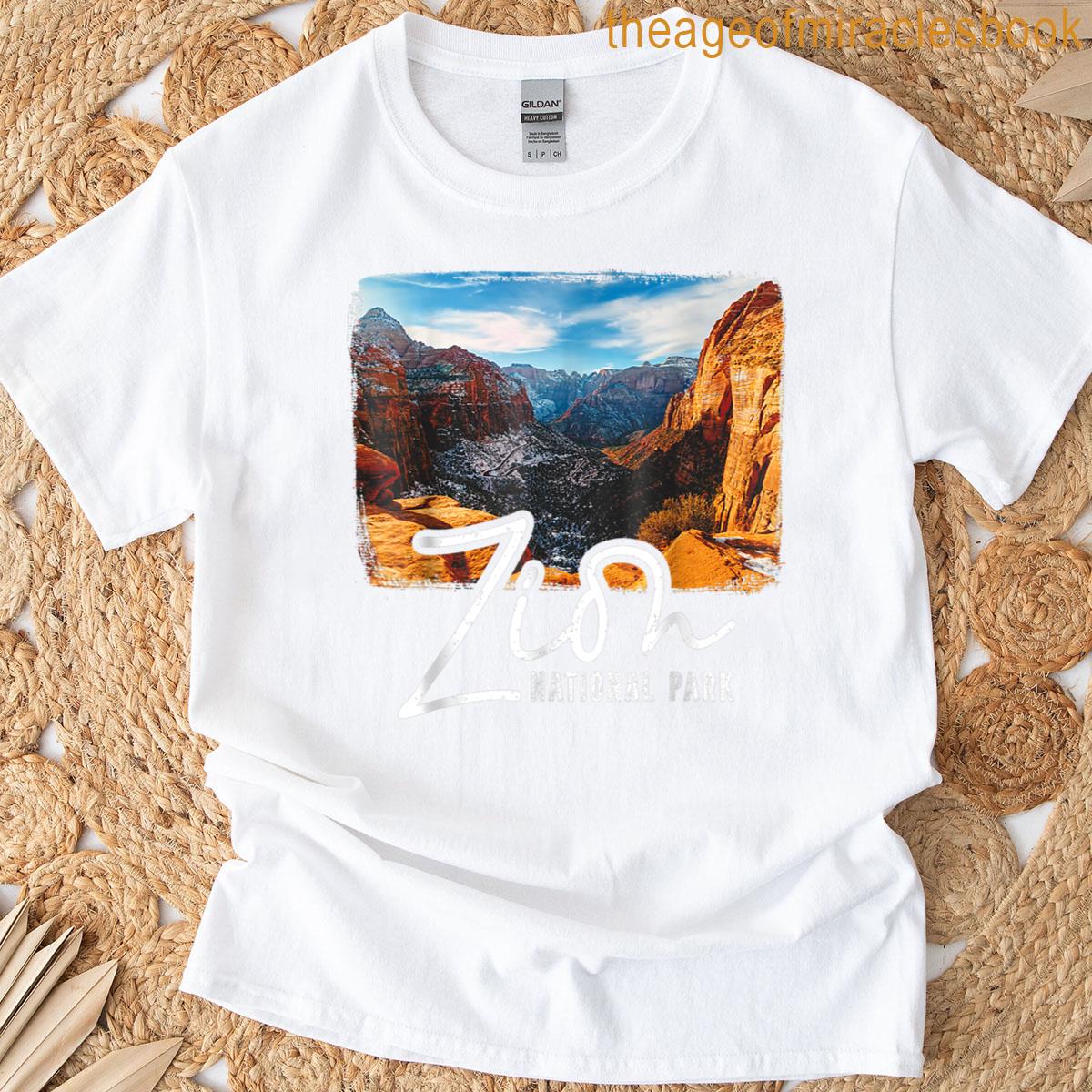 Zion National Park Outdoor Vintage Men Women T-shirt