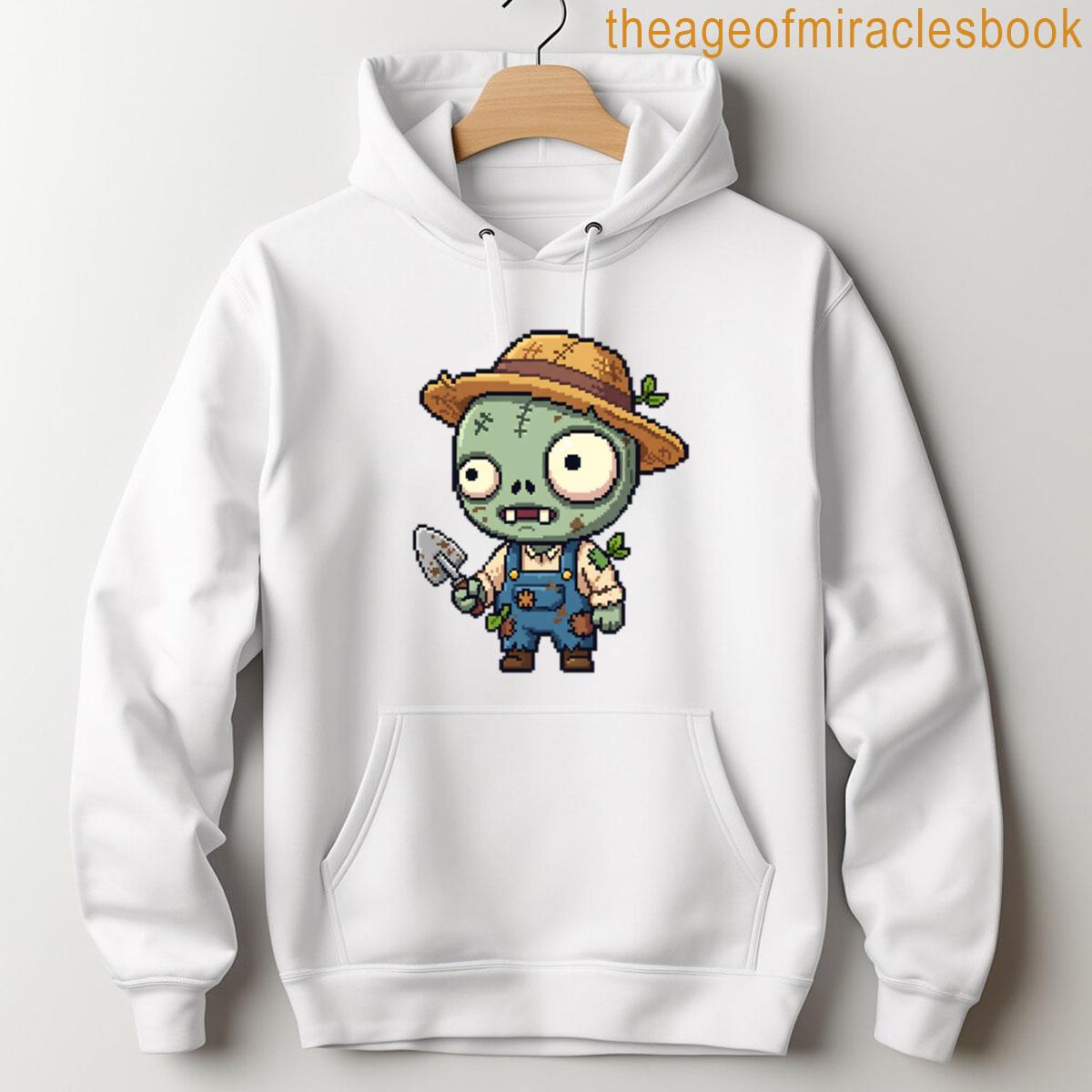 Alternative view of Zombie Farmer - Cute Spooky Pixel Art T-shirt
