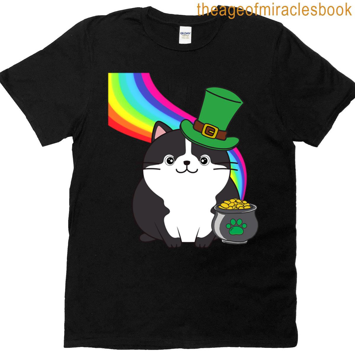 Funny Leprechaun Fat Cat T-shirt