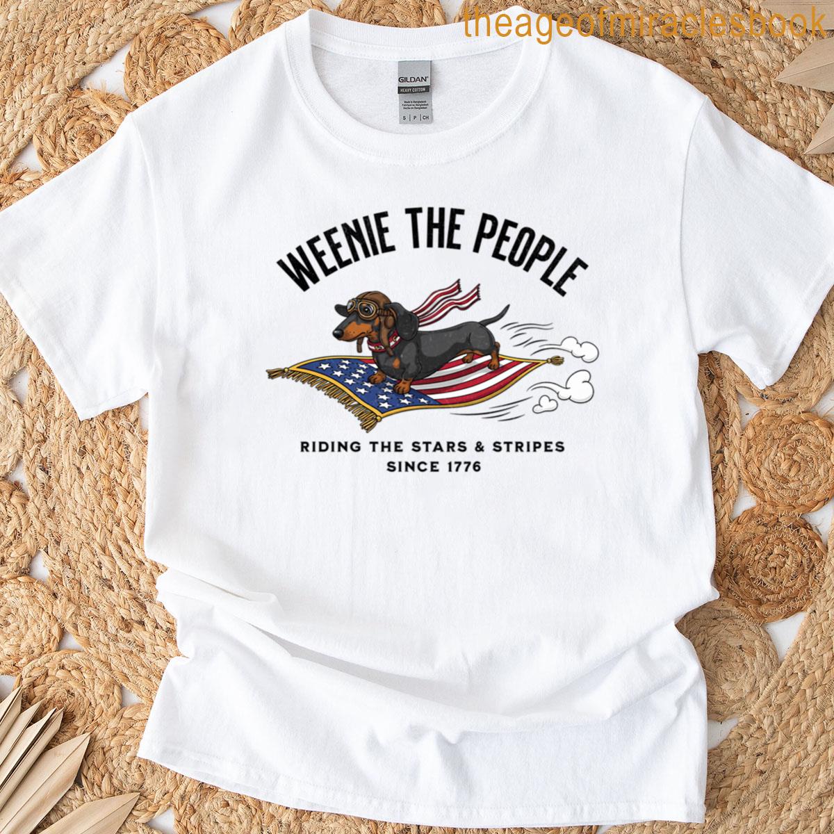 Funny Patriotic Weenie The People Dachshund T-shirt