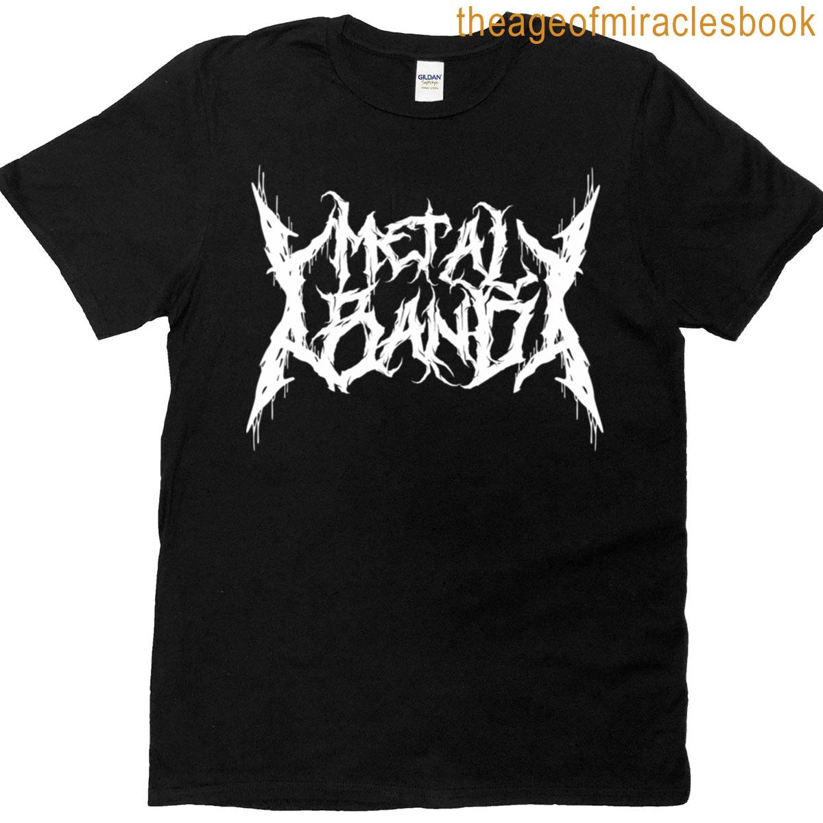 Metal Band Generic Black Metal Logo Meme T-shirt