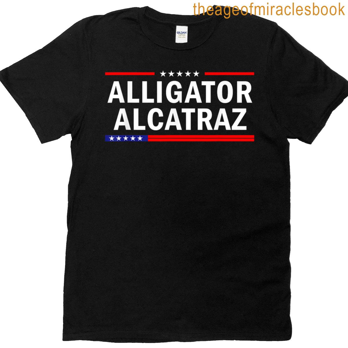 Patriotic Alligator Alcatraz Everglades Fl Est 2025 T-shirt