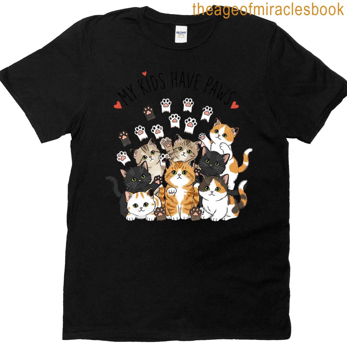 Pawsitively My Children – Proud Cat Parent T-shirt