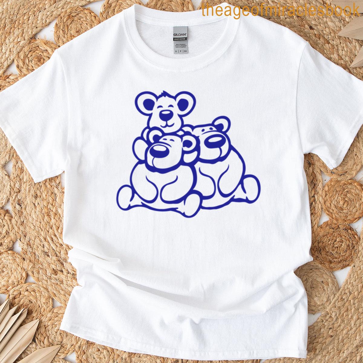 3 Ice Bear Happy Love Child Dad Mom Father Mother Family T-shirt