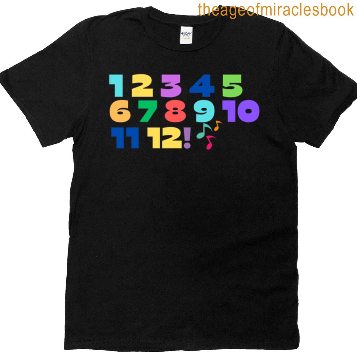 1 2 3 4 5 6 7 8 9 10 11 12 Vintage Sesame Street-inspired T-shirt