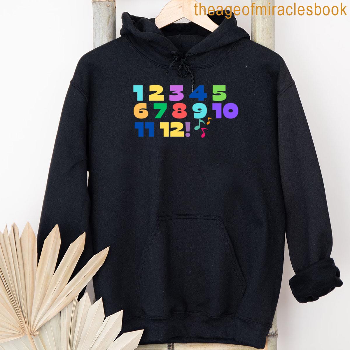 Alternative view of 1 2 3 4 5 6 7 8 9 10 11 12 Vintage Sesame Street-inspired T-shirt