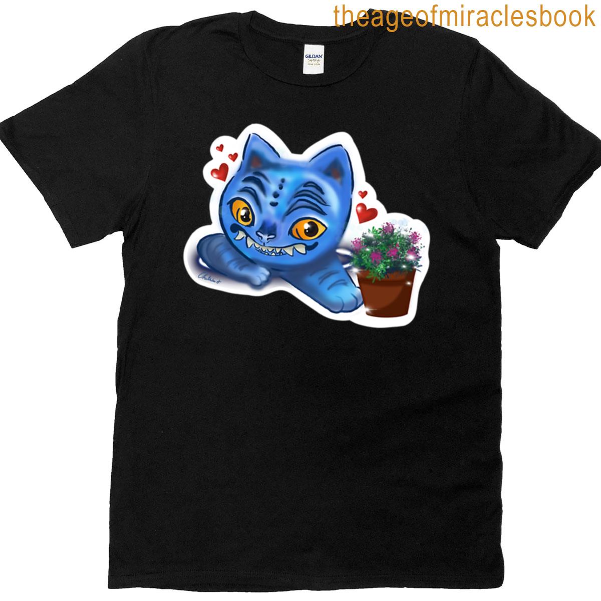 Kpop Demon Hunter Tiger Cat With Pot T-shirt