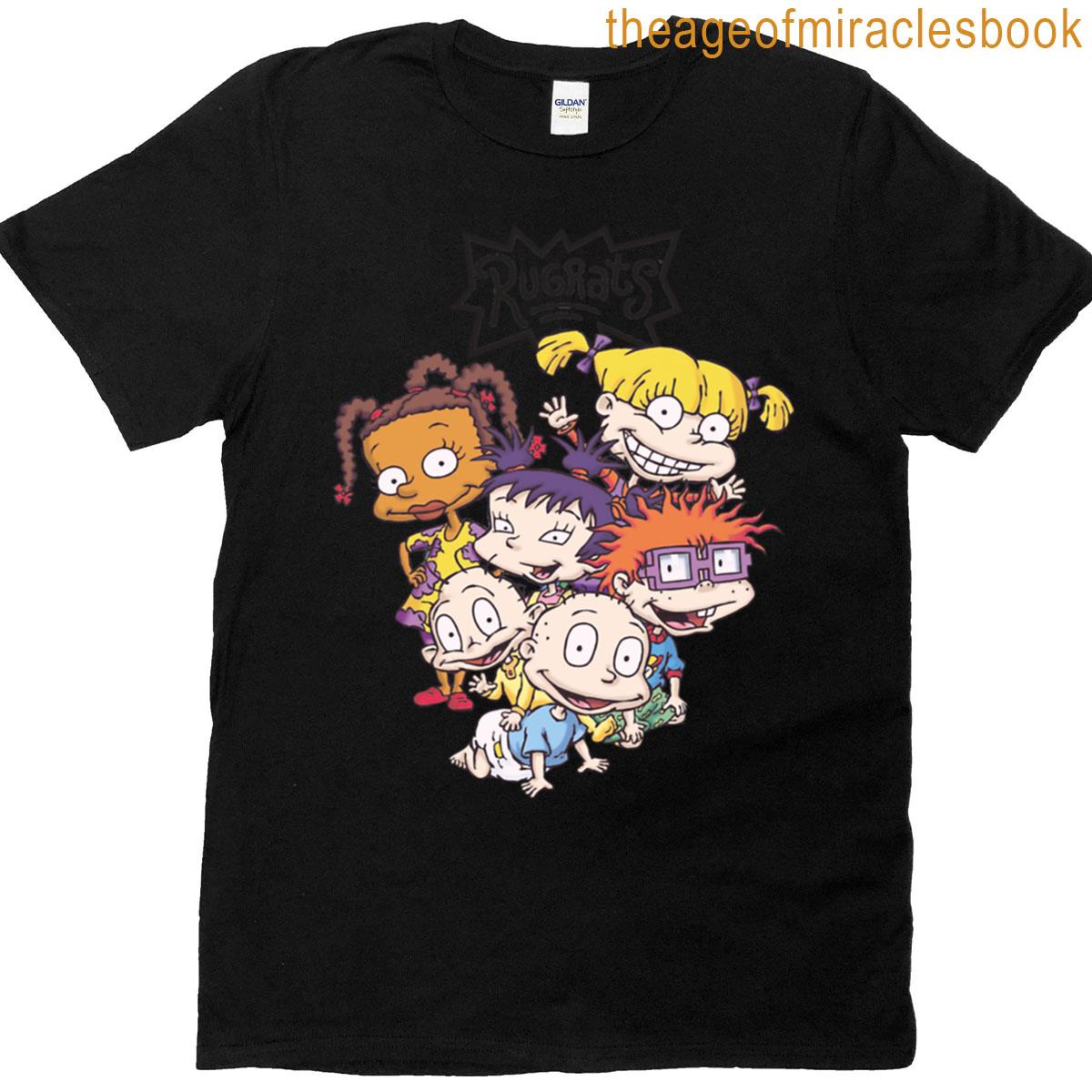Rugrats Group Shot Stack Logo T-shirt
