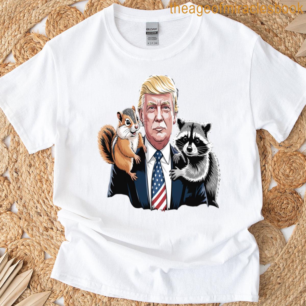 Trump Peanut Squirrel Raccoon Peanut Assassinated T-shirt