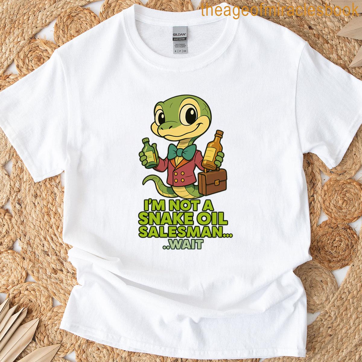 Charming Snake Oil Salesman Retro Chibi Humor T-shirt