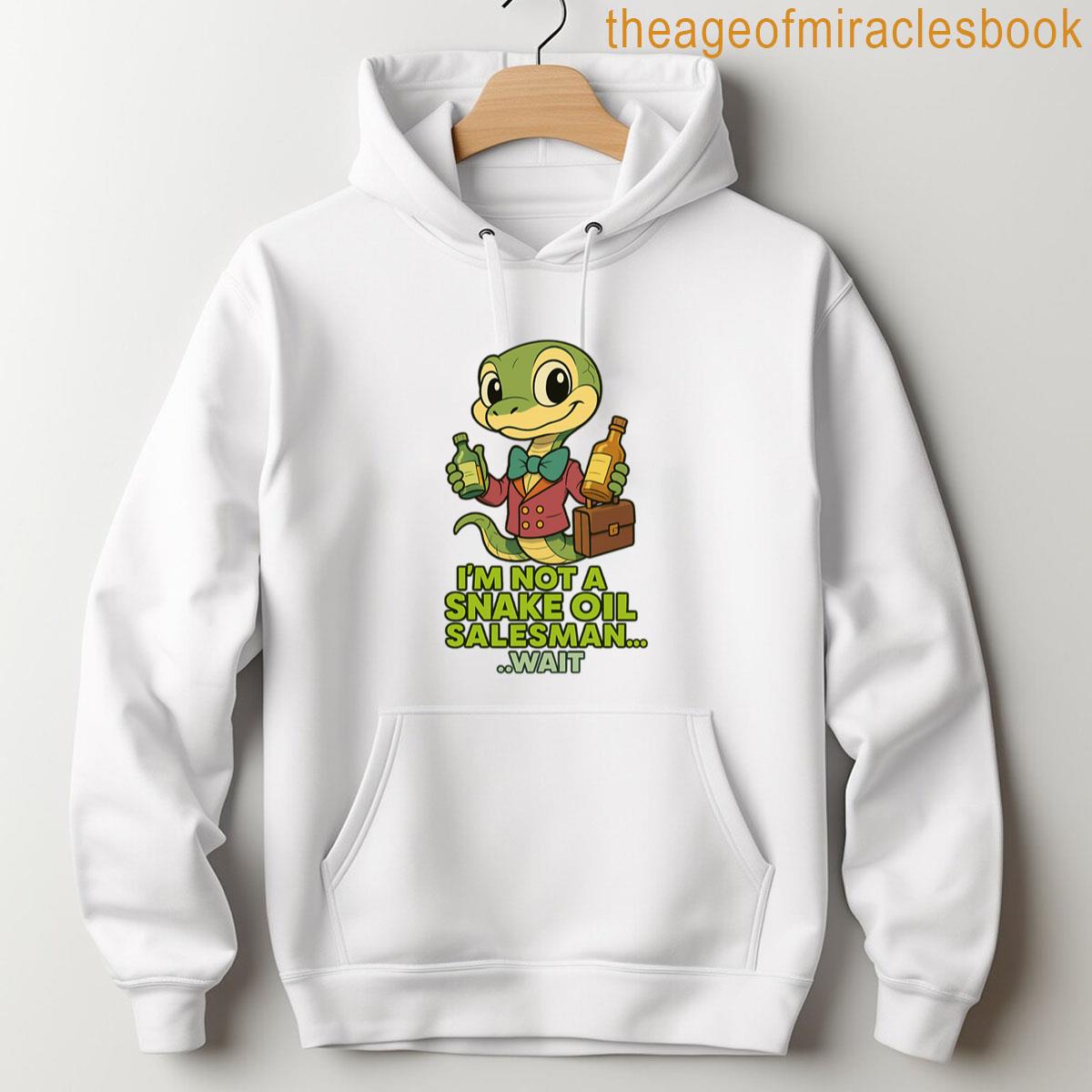 Alternative view of Charming Snake Oil Salesman Retro Chibi Humor T-shirt